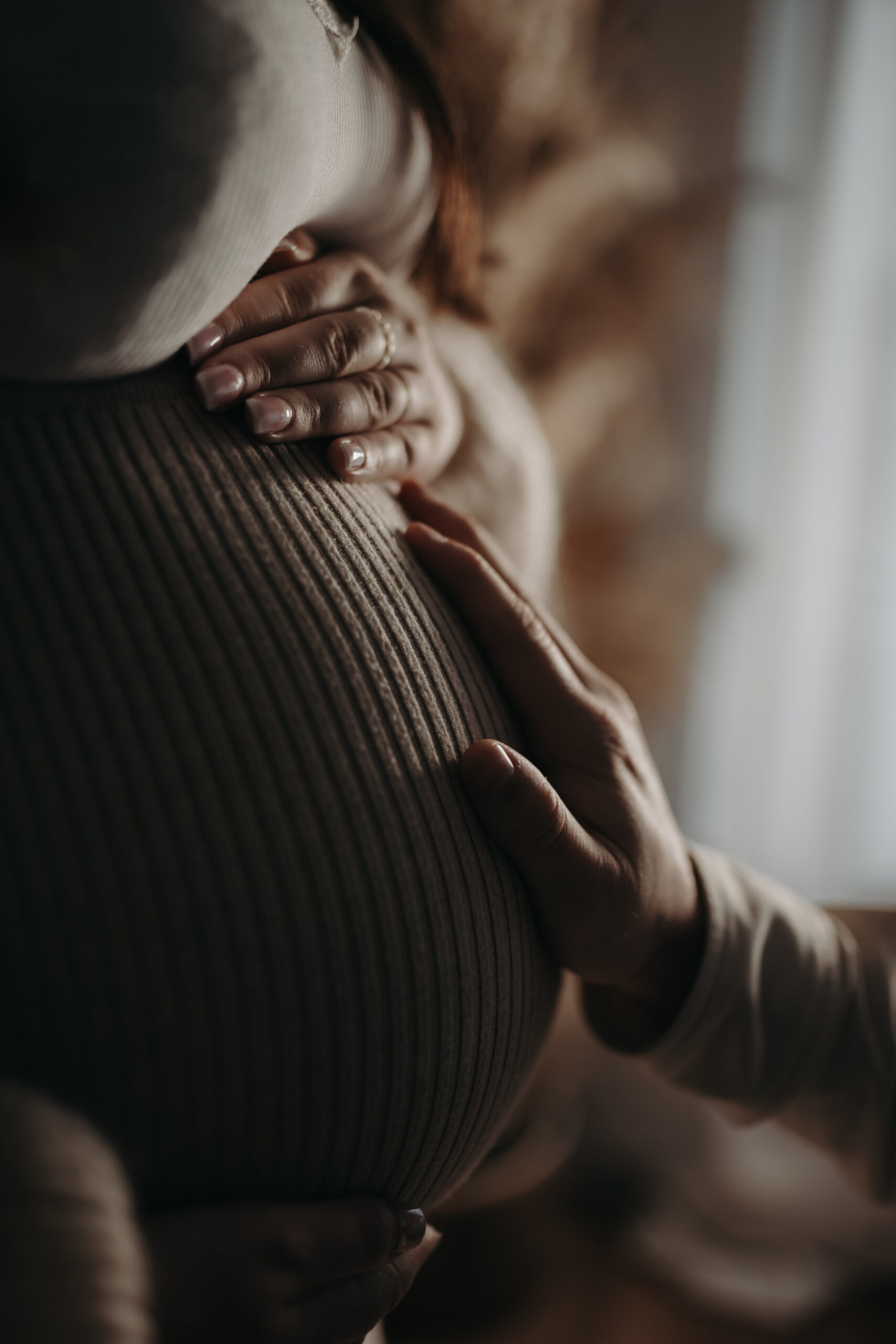 Babybauch Detailaufnahme