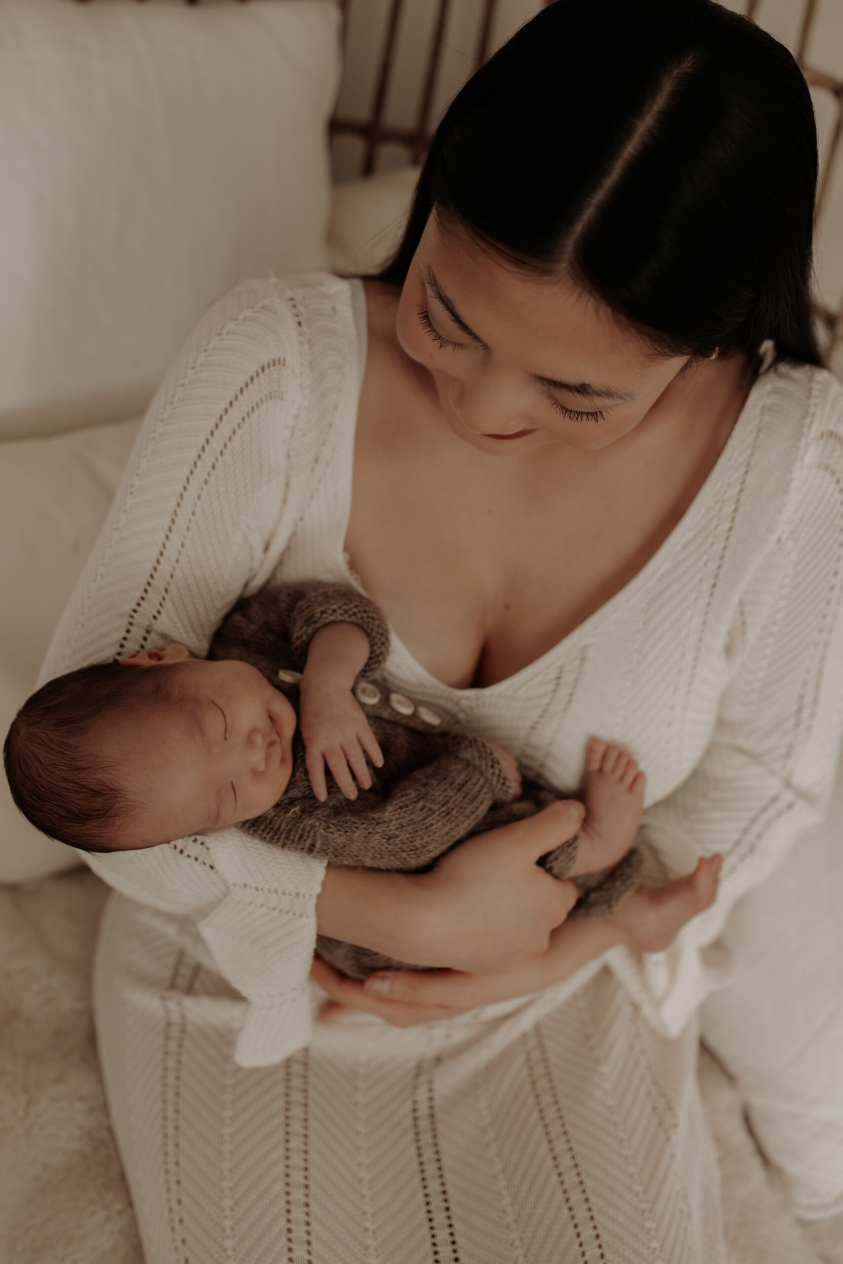 Neugeborenes schläft friedlich Nahaufnahme Viersen