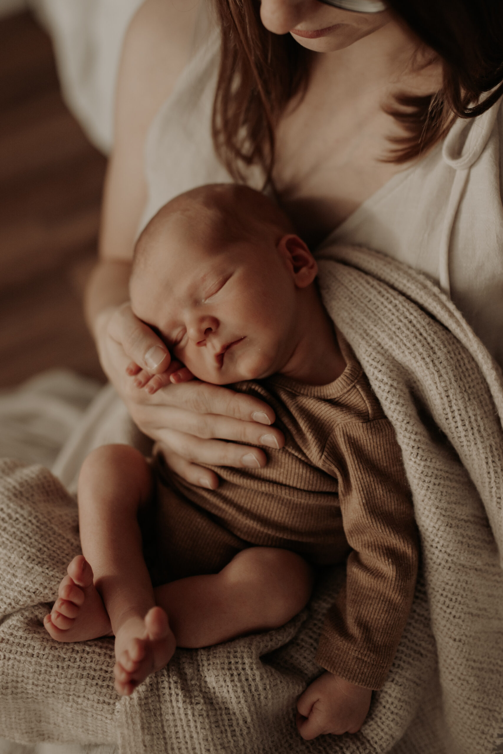 Newborn Portrait mit natürlichen Farben NRW